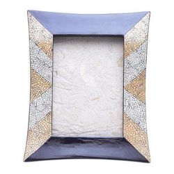 Memorable Moments,'Handmade Raintree Wood Mosaic Photo Frame (5x7)'