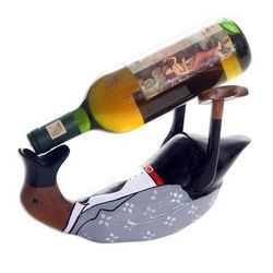 Gentleman's Choice,'Charming and Dapper Duck Wood Bottle Holder'