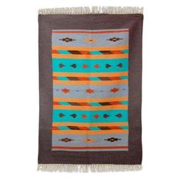 Wool dhurrie rug, 'Dream Stars' (4x6)