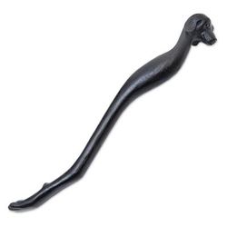 Dachshund Delight in Black,'Black Dachshund Dog Paw Wood Back Scratcher from Bali'