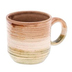 Natural Energies,'Warm-Toned Ceramic Mug Handcrafted in Thailand'