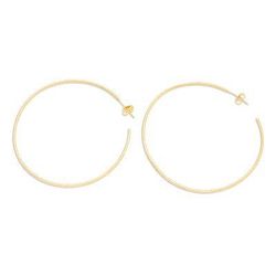 Through the Hoop,'Gold-Plated Half-Hoop Earrings from Bali'