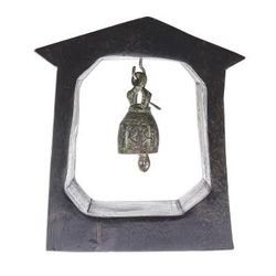 Ringing House,'Mango Wood and Brass Bell Crafted in Thailand'