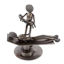 'Baby is Born' - Hand Crafted Recycled Auto Parts and Metal Sculpture