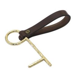 Java Explorer,'Brass No Touch Tool with Leather Lanyard'