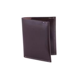 Dauntless Brown,'Men's Genuine Brown Leather Card Holder Wallet from India'