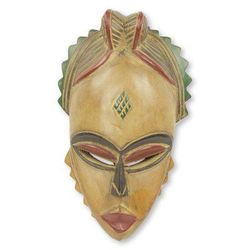African wood mask, 'Natural Beauty'