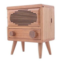 Retro Sound,'Retro Style Teak Wood Cellphone Speaker'