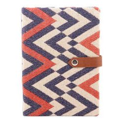 High-Rise,'Cotton and Leather Journal with Handmade Paper'