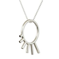Satellite Style,'Modern Sterling Silver Necklace'