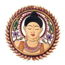 Circle of Peace,'Hand Carved Suar Wood Relief Panel'