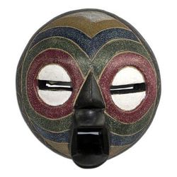 Kunimdu,'Hand Made Sese Wood Mask from Ghana'