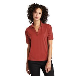 Mercer+Mettle MM1015 Women's Stretch Jersey Polo Shirt in Terracotta size 4XL | Polyester/Spandex Blend