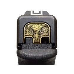 MILSPIN Large Scale Eagle 3D Slide Plate Glock 1-5/19X ex. G42/G43/G43X/G49 Brass 698781631553