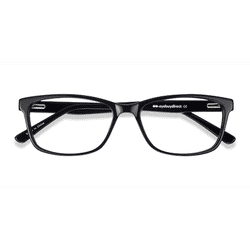 Female s rectangle Black Acetate Prescription eyeglasses - Eyebuydirect s Marion