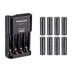 Panasonic CC17 Charger with 8 Eneloop Pro Batteries K-KJ17KHC8PB