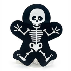 Skeleton Shaped Pouch 6 9/16" x 3" x 8 1/8" 25 pack