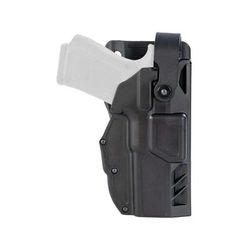 Gould & Goodrich TELR X3000 Non-Light Bearing OWB Holster Duty Belt Glock 23 Right Hood/Optic Ready Plain Black X3000-23HO-1