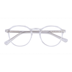 Unisex s round Clear Plastic Prescription eyeglasses - Eyebuydirect s Chichi
