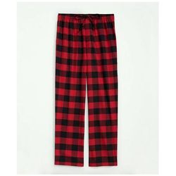 Brooks Brothers Men's Cotton Flannel Buffalo Plaid Lounge Pants | Red | Size Small