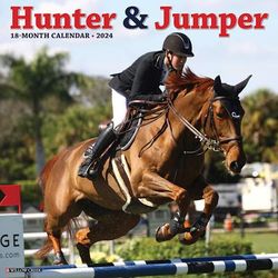 Hunter & Jumper 2024 Wall Calendar, 12" L X 12" W, Large, 12 IN