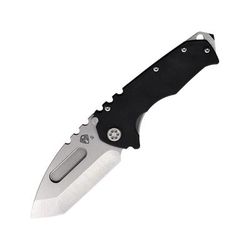 Medford Praetorian G S35VN Folding Knife 5.25in Closed 4in Tumbled S35VN Stainless Tanto Blade Black G10 Handle w/ Tumbled Titanium Back Handle