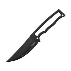 Halfbreed Blades Compact Field PVD Pikal Fixed Blade Knife 8.13in Overall 4in Black PVD VG-10 Stainless Steel Pikal Blade Skeletonized Handle Plastic