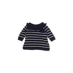 Baby Gap Pullover Sweater: Blue Stripes Tops - Size 0-3 Month