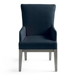 Corinne Dining Armchair - Gray Wash, Gray Wash/Indigo - Grandin Road