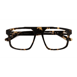 Unisex s square Spotty Tortoise Acetate Prescription eyeglasses - Eyebuydirect s Tempus