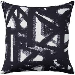 "Waverly Indoor Plw Brushwork Black Throw Pillows 18" x 18" - Nourison 798019013073"