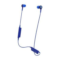 Audio-Technica Consumer ATH-CK200BT Wireless In-Ear Headphones with In-Line Mic (Blue) ATH-CK200BTBL