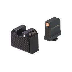 Night Fision Optics Ready Stealth Night Sight Set Glock 43/43x w/ RMRcc Orange Front Black GLK-003-465-472-OGZG