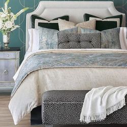 Esmeralda Bedding Collection - Pillow Shams, King Pillow Sham Metallic - Frontgate
