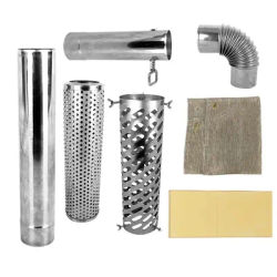 Camping Tent Stove Chimney Parts Portable Firewood Stove Accessory For Chimney Tube 60mm