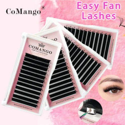 CoMango Easy Fan Lashes Extension 3d/5d/7d/10d Faux Mink Blooming Eye-Lash Extensions C/D/DD Curl Makeup Flower Eyelashes