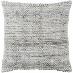 Husta 22" Square Cottage Ice Blue/Pale Blue/Light Blue/Denim Throw Pillow - Boutique Rugs