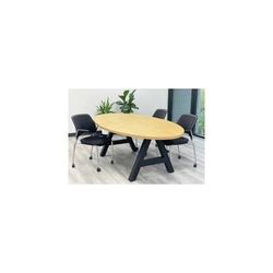 8' Oval Conference Table with Metal A-Frame Base - More Sizes Available