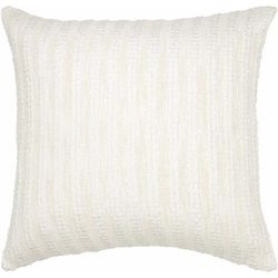 Lucia 22" Square Cottage Cotton Off White/Ivory/Pearl Lumbar Pillow - Boutique Rugs