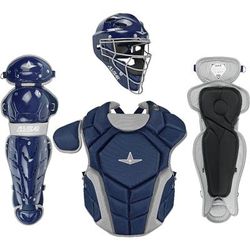 All Star Top Star NOCSAE Certified Baseball Catcher's Kit - Ages 9-12 Navy
