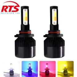 2 pz H4 LED 4 colori Flash faro H1 H7 LED proiettore H8 H11 HB3 HB4 80W luci a LED Auto lampada Auto