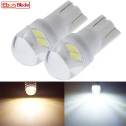 2 pezzi T10 luce bianca calda per Auto W5W 194 168 LED lampadina a cuneo 6V 6.3V 12V Auto cupola