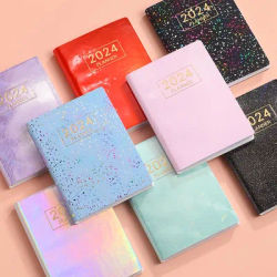 Agenda Laser 2024 Planner Notebook Cuadernos Cahier Colorful Note Book Planner 2024 Journal Libretas