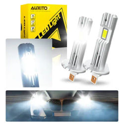 AUXITO 2Pcs Canbus LED lampadina H1 LED faro Mini Size Design Wireless Fanless per auto LED lampada