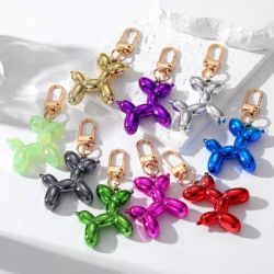 Portachiavi colorati per coppie di animali dei cartoni animati Portachiavi Donna Uomo Nuovo Bling Simpatico sacchetto per animali Supporto per auto Airpods Box Gioielli Regalo per amico