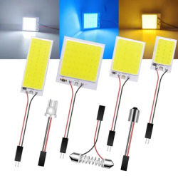 Bianco ice blue T10 W5w Cob 24SMD 36SMD 48SMD Car Led liquidazione lampada pannello licenza Auto