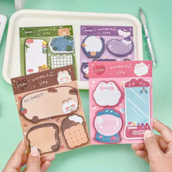 Kawaii Colorful Candy Animals N Times Sticky Notes To Do List Planner Sticker Memo Pad blocco note