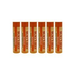 Plus Size Women's Mango Moisturizing Lip Balm - Pack Of 6 -0.15 Oz Lip Balm by Burts Bees in O