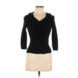Pullover Sweater: Black Tops - Women's Size 38