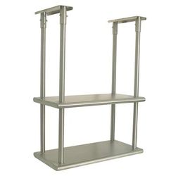Advance Tabco DCM-18-60 60" Solid Ceiling Mounted Shelving, Double Deck, 60" x 18", Stainless Steel